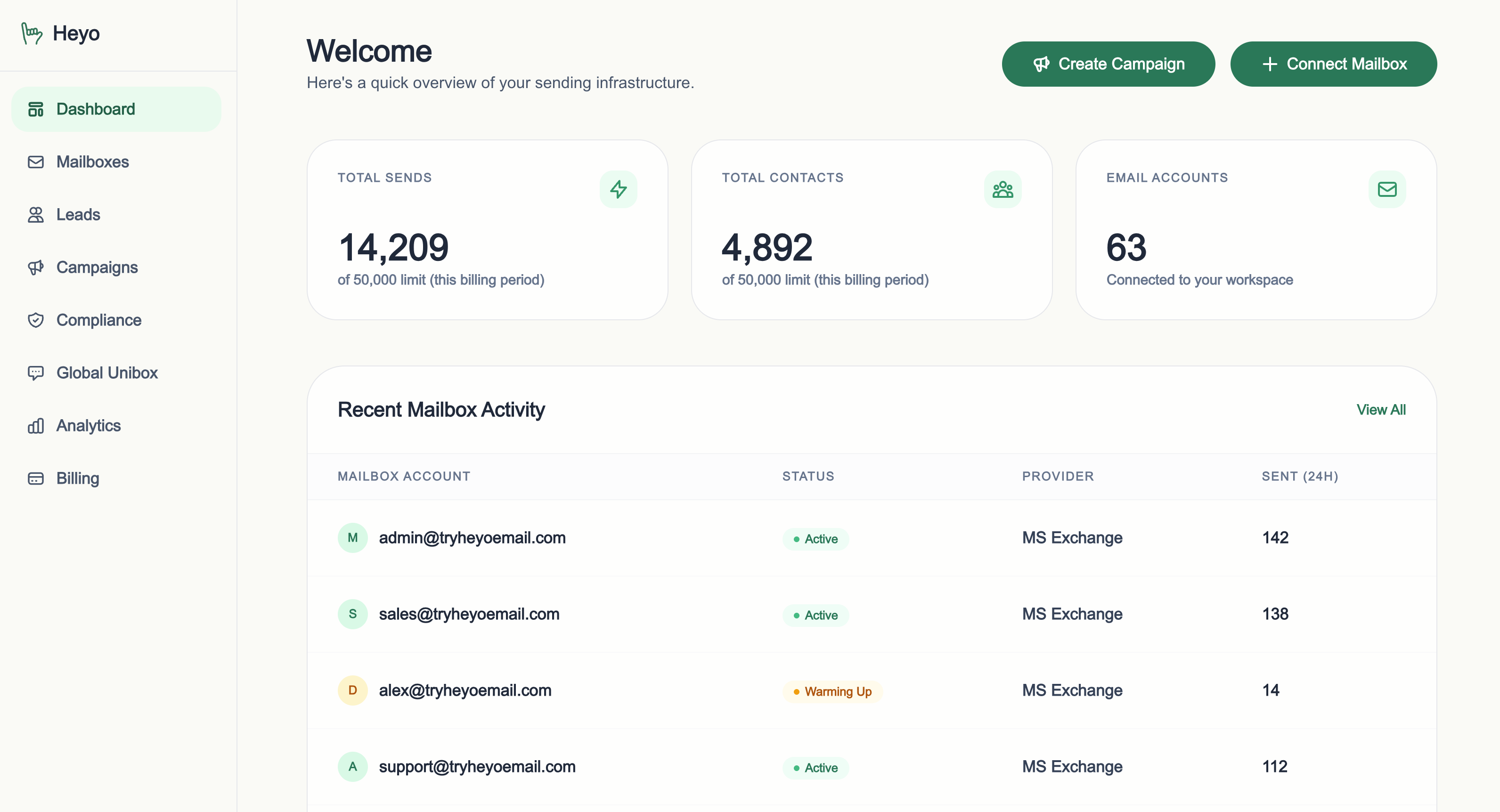 Heyo Dashboard